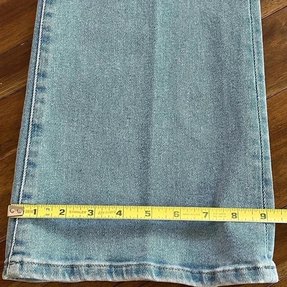 Good American Women's Good Legs Flare Jeans with No Waistband indigo 492 - Picture 9 of 14